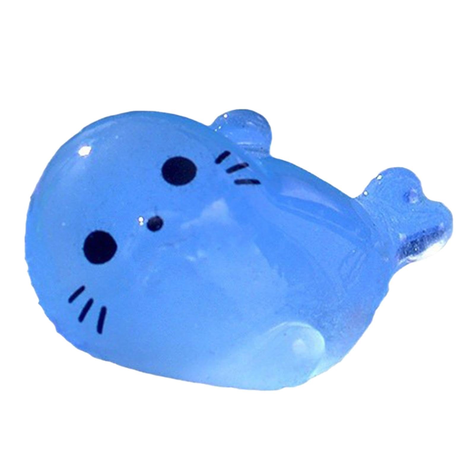 Piccoli Animali Luminosi in Resina - Giocattoli Antistress Che Si Illuminano Al Buio | Figurine Con Foche, Da Collezione Per La Casa Delle Bambole