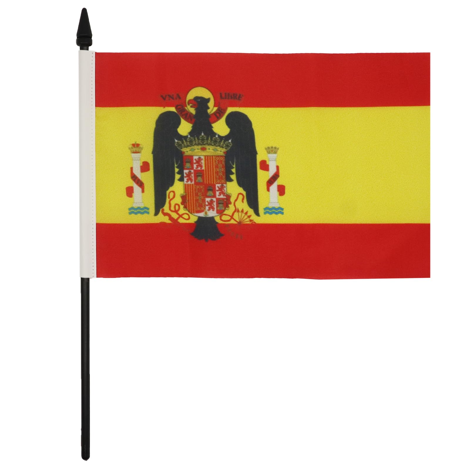AZ FLAG Spain under Franco 1945-1977 Table Flag 5'' x 8'', Francoist Spanish Office Decoration 100% Polyester 21 x 14 cm - Image 2
