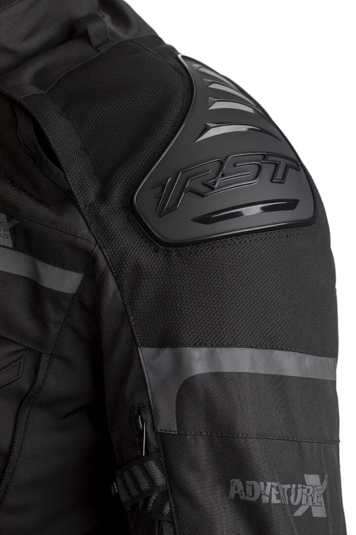 RST Adventure-X Airbag Moto Veste Textile, schwarz, S