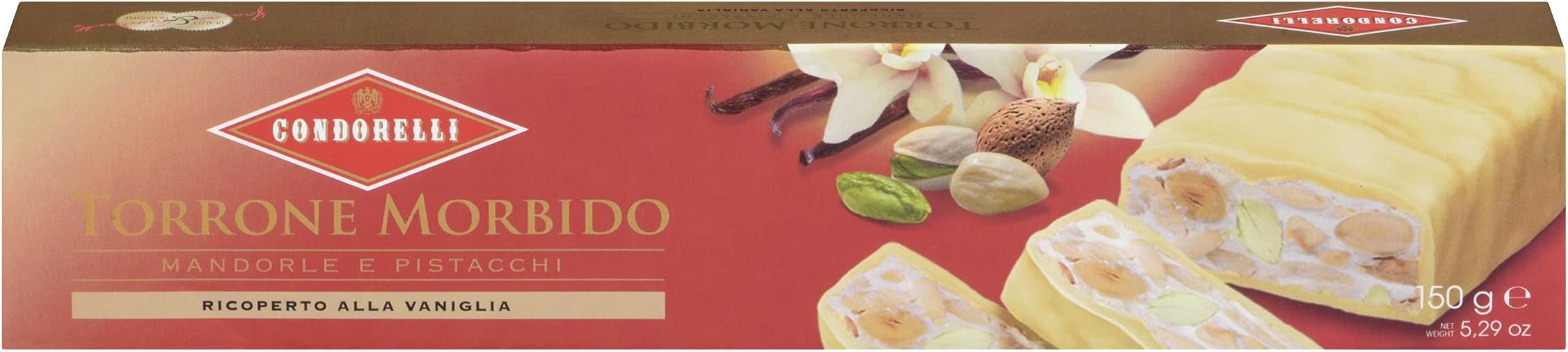 Condorelli stecca torrone ricoperto vaniglia gr.150 (1000037602)