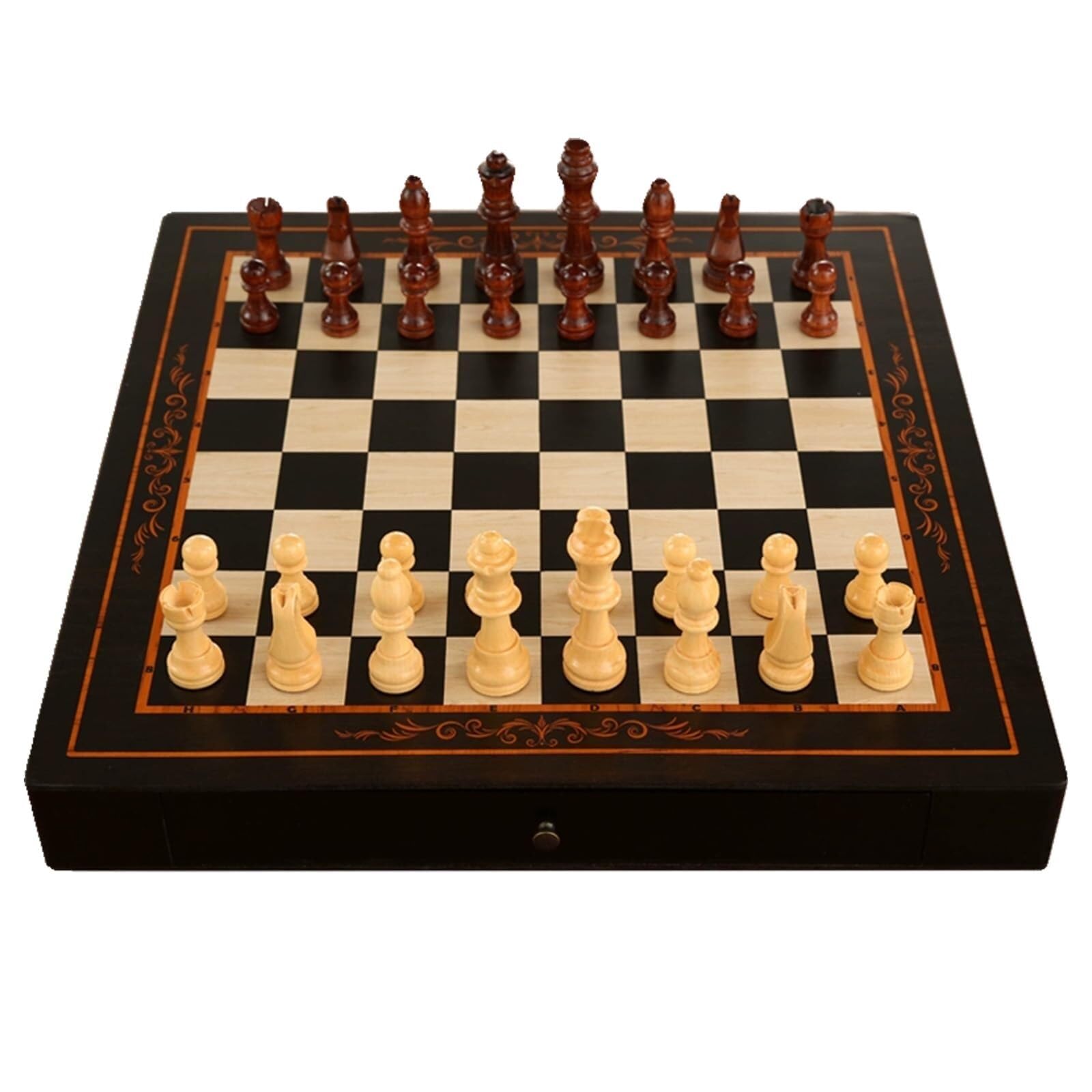 Jeu d'échecs magnétique avec Chessman et intégré échecs