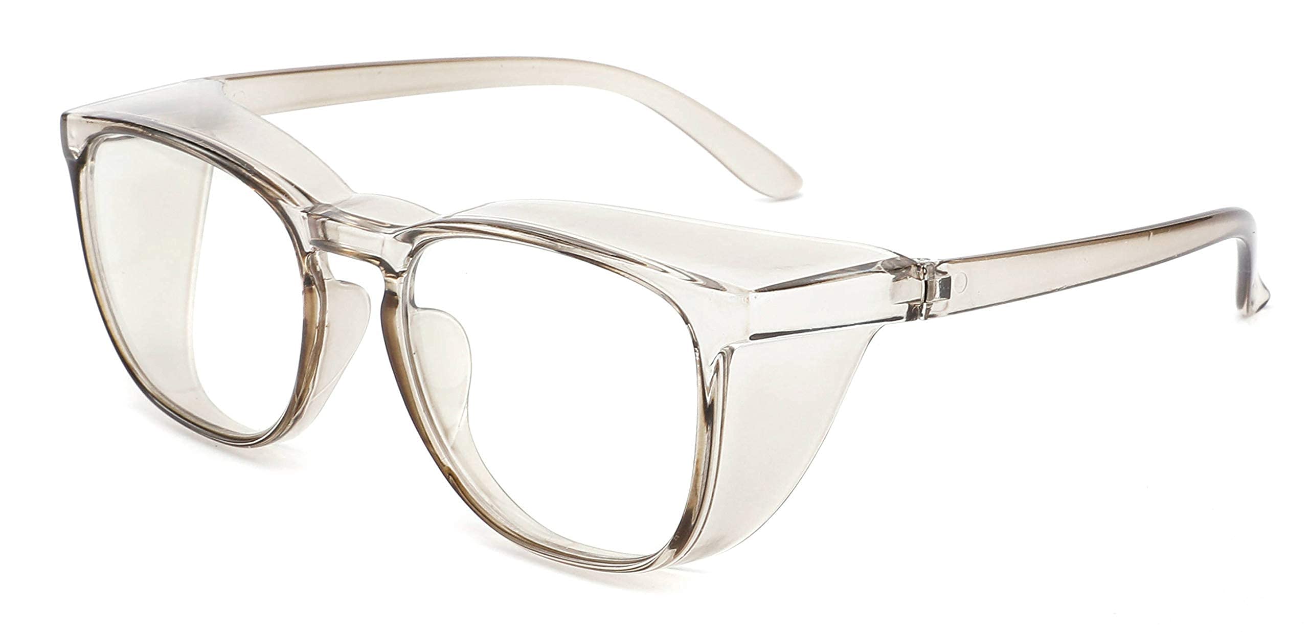 WELMEE Gafas de seguridad anti niebla, anti polvo UV, bloqueo de luz azul, policarbonato, amarillo, unisex, adulto