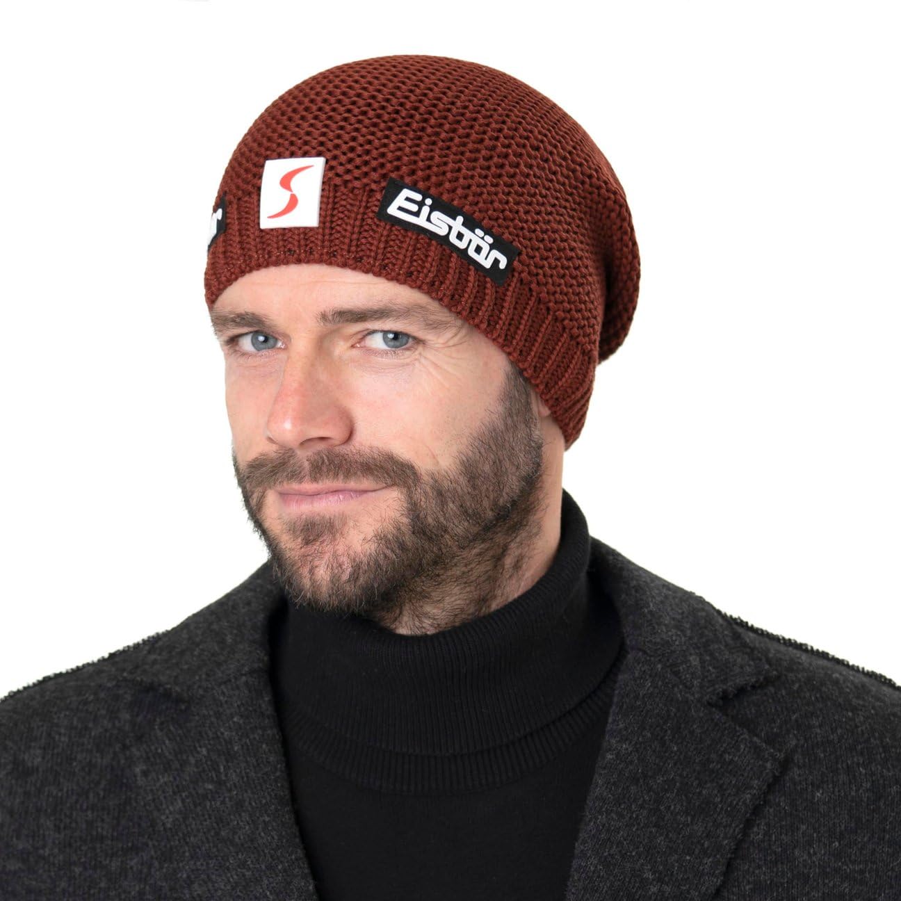 Eisbär Corson Strickmütze Beanie Wintermütze Wollmütze Damen/Herren - Made in Austria mit Futter, Futter Herbst-Winter Winter