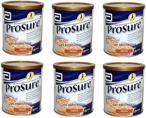 6 x 400 gm Abbott Prosure Naranja para Aumento de Peso Nutrición Cachexia Lean Mass Gain Anorexia