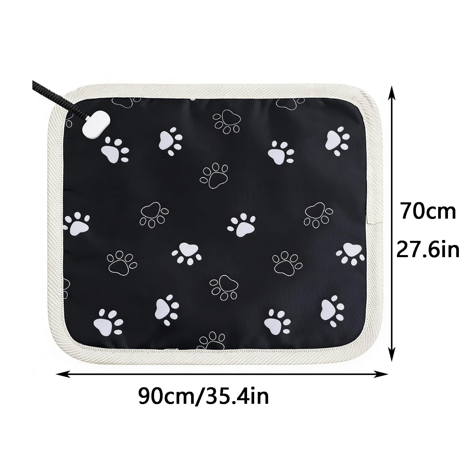 Manta Termica Gatos, Manta Eléctrica para Perros, con Temperatura y Temporizador Ajustables, Impermeable y Duradera, para Gatos y Perros(XXX-Large)