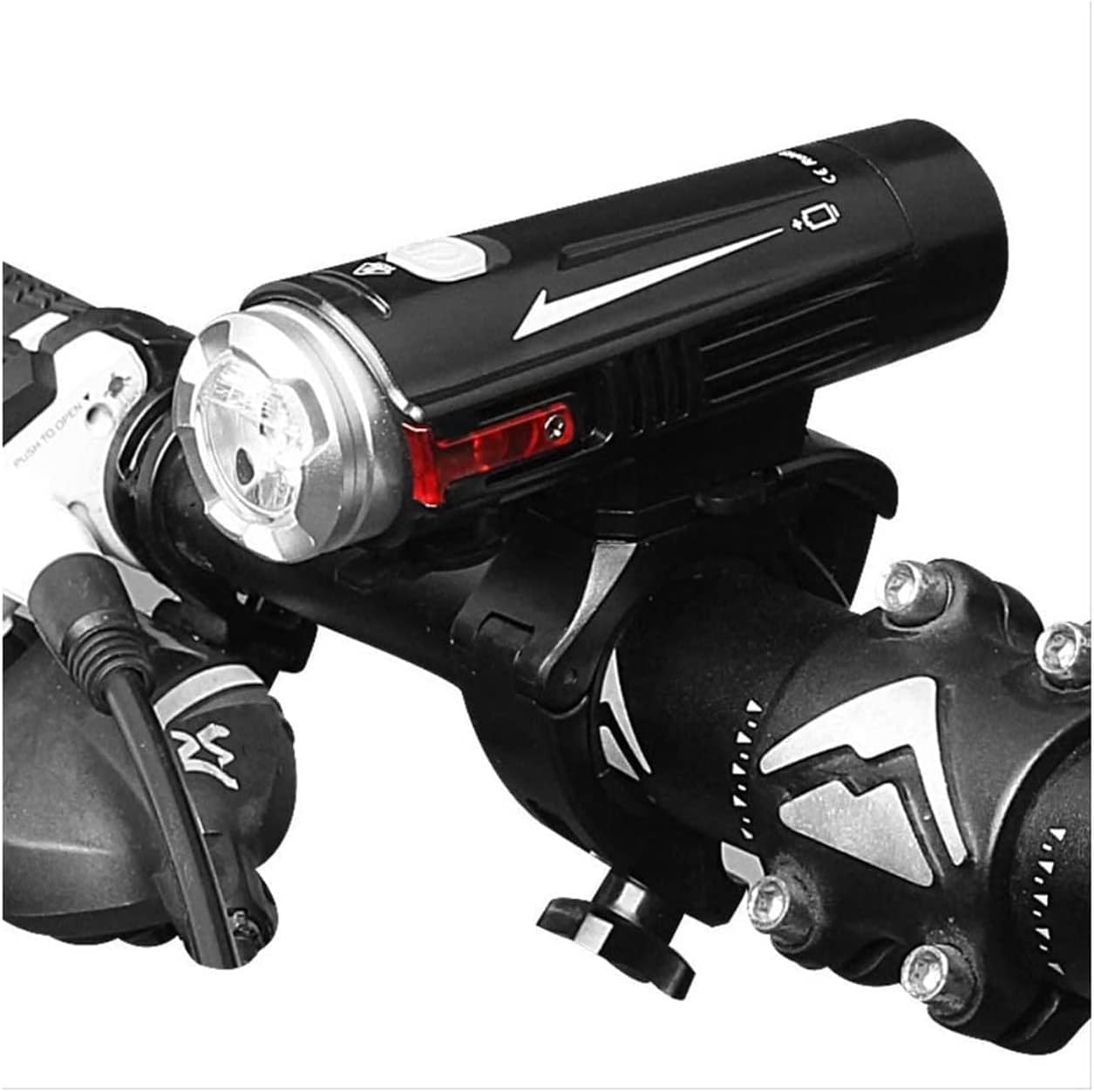 USB Rechargeable Bike Light Set, Super Bright Headlight LED Bike Light, 18650mah Lithium Battery, 3 Light Mode Options