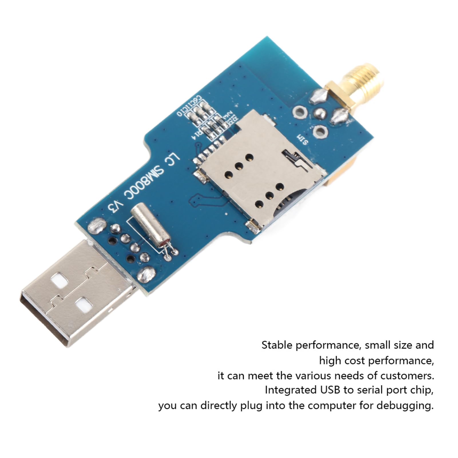 Modulo USB a GSM, Componente Elettronico, SIM800C Funziona su GSM/GPRS 850/900/1800/1900 MHz