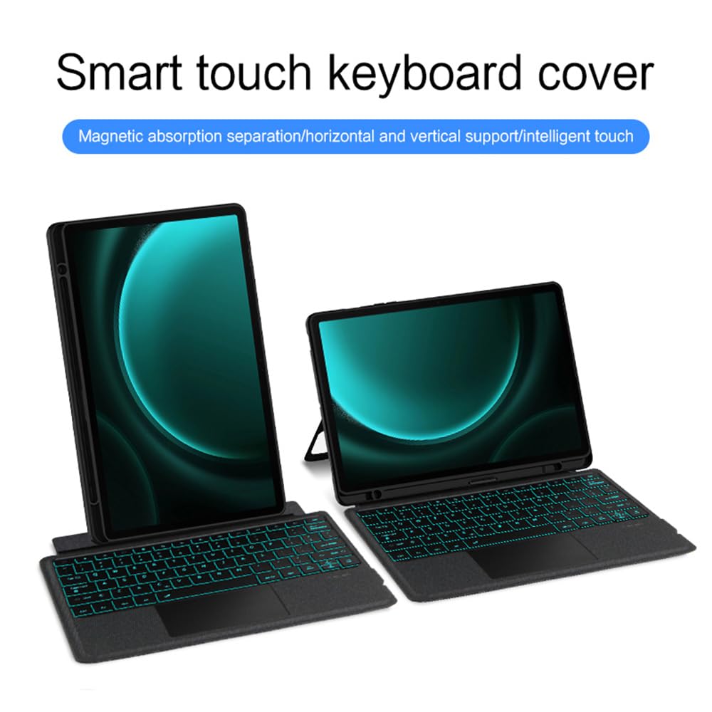 kaidisen Backlit Keyboard Case for Galaxy Tab S9 FE+ Plus 12.4
