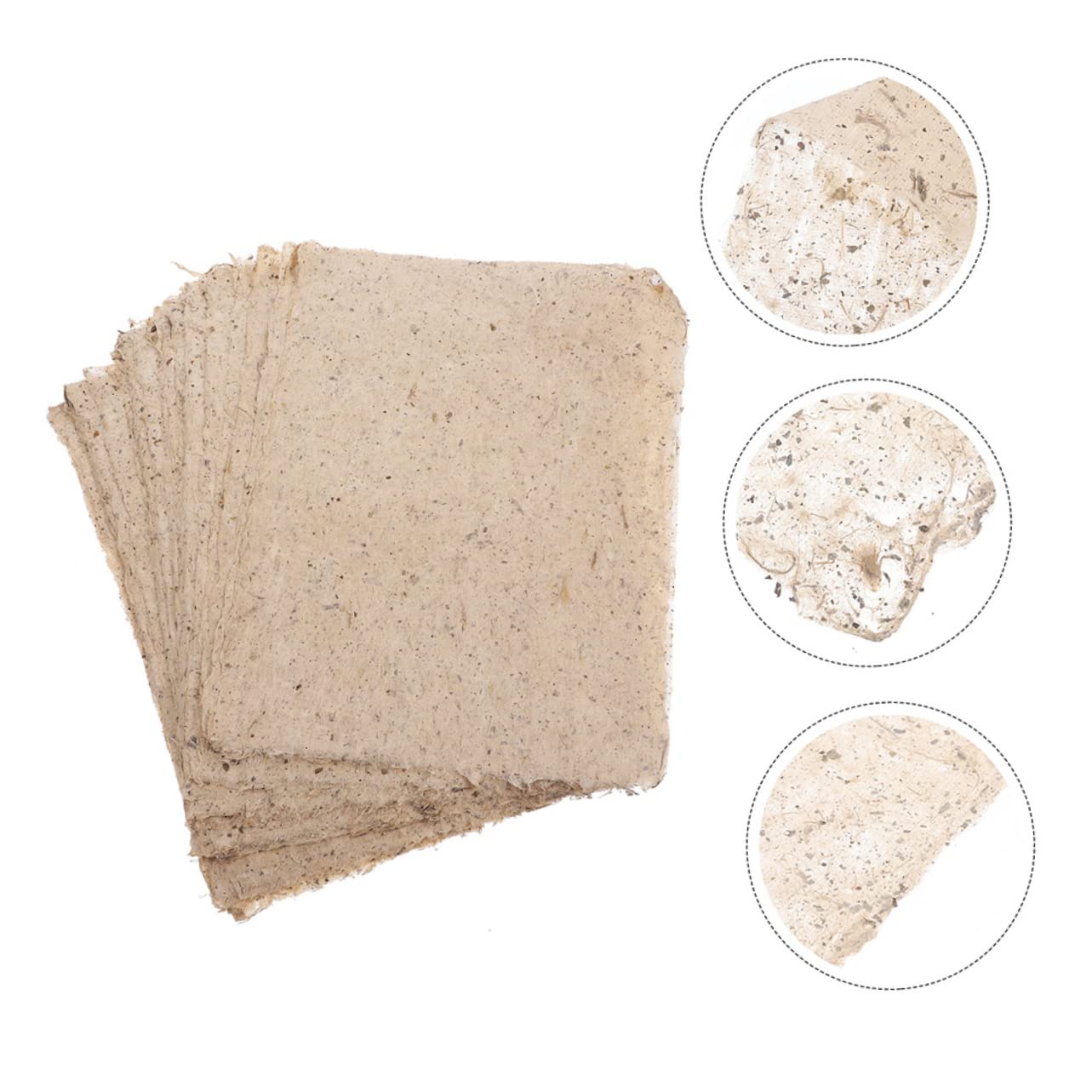 Uonlytech 100feuilles Papier Fait Main pour Découpage et Calligraphie Papier à Écrire Traditionnel pour Loisirs Créatifs