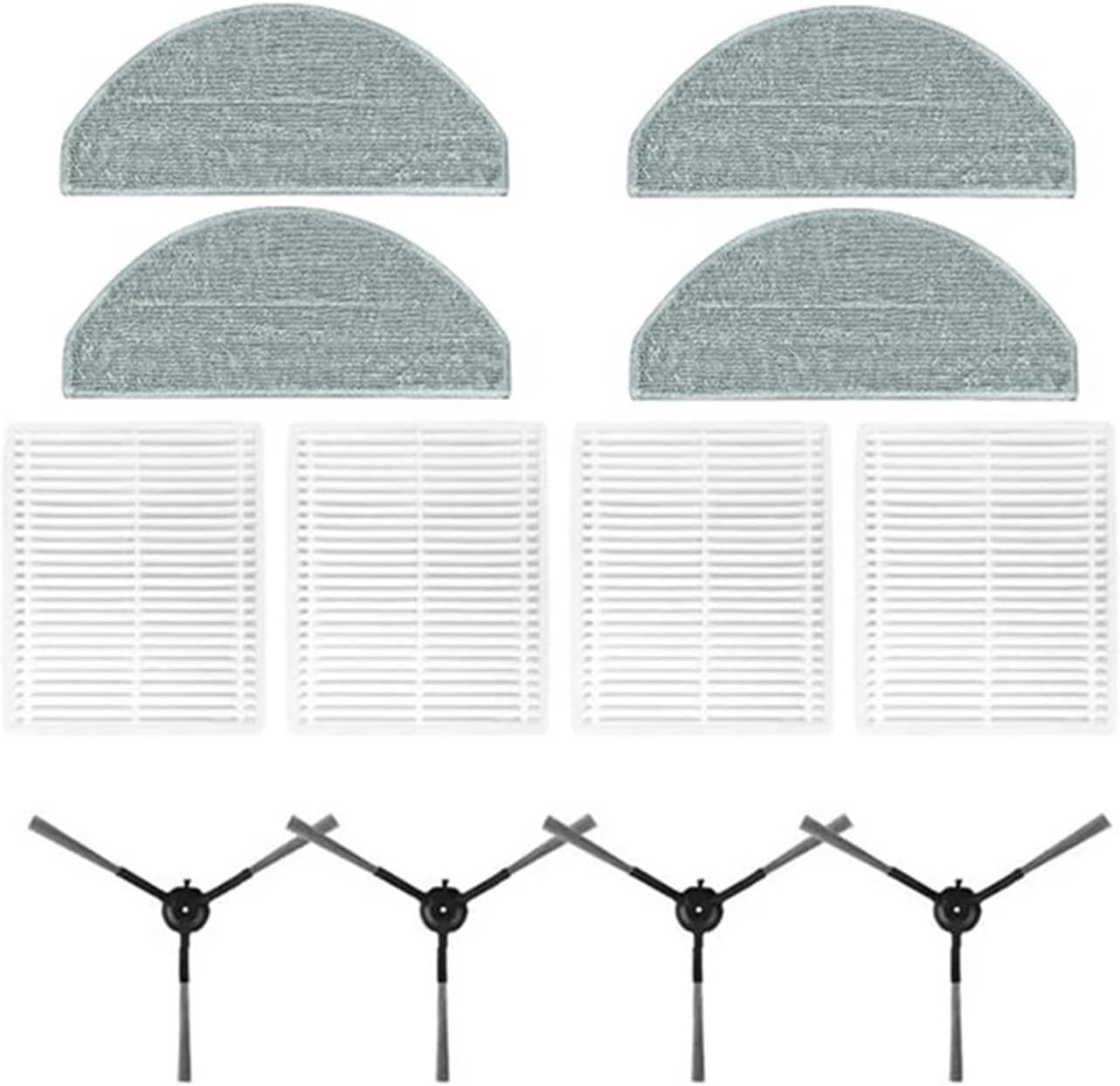 Spare Side Brush, Hepa Filter, Mop Cloth, Compatible for Eufy Clean L50 / L50 SES / L60 / L60 Hybrid, Robot Vacuum Cleaner Replacement Part