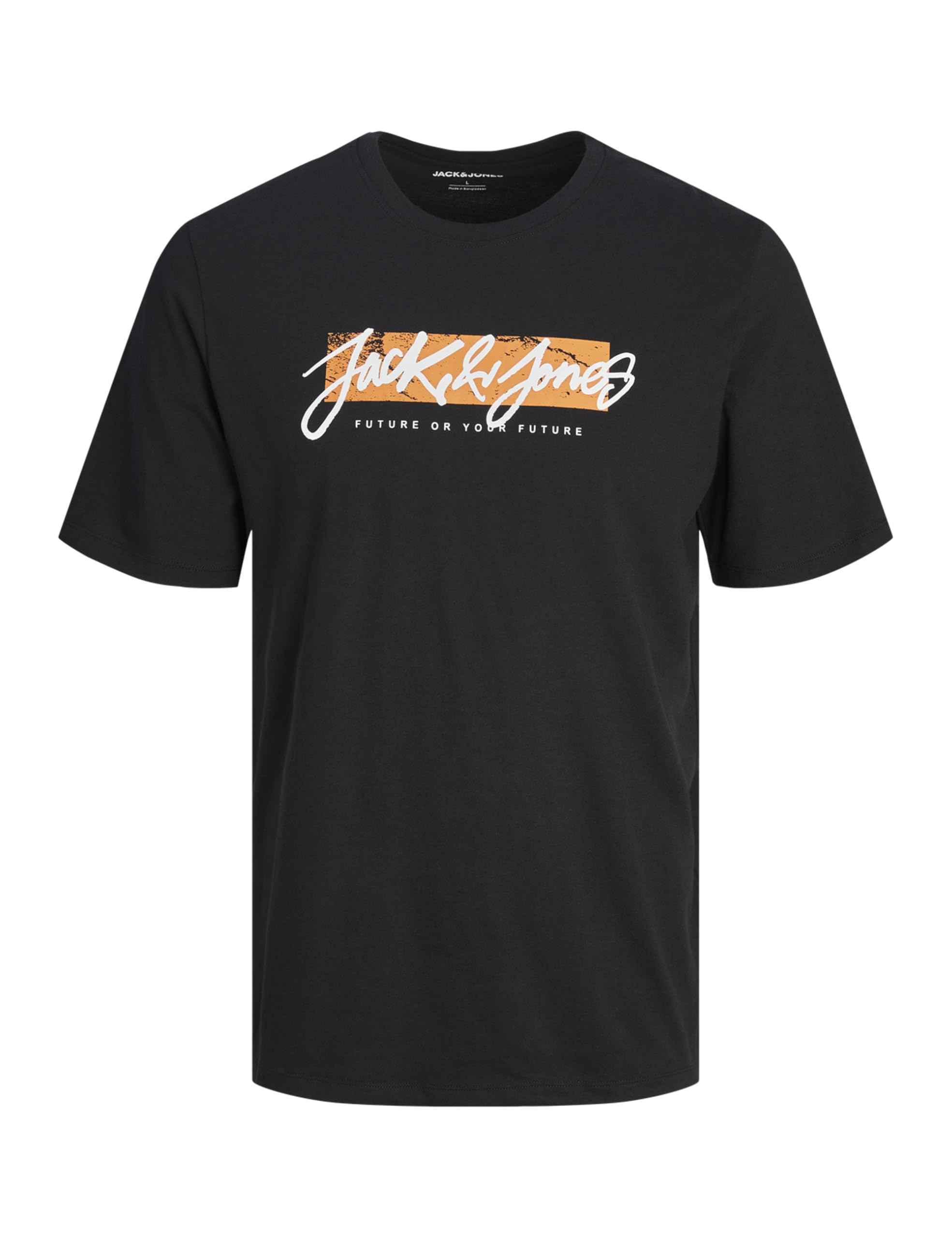 JACK & JONES Boys' Jjtiley Tee SS Crew Neck Jnr T-Shirt (Pack of 1) 128 Black