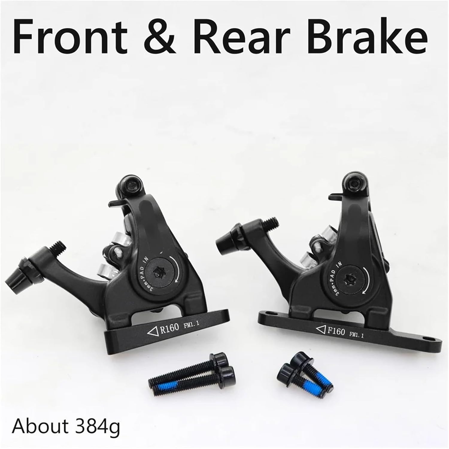 HB700 Road Disc Brake Gravel Bike Mechanical disc Flat Mount Caliper Double Piston Bilateral Drive MD-C550 140 160mm(Front Rear Brake)