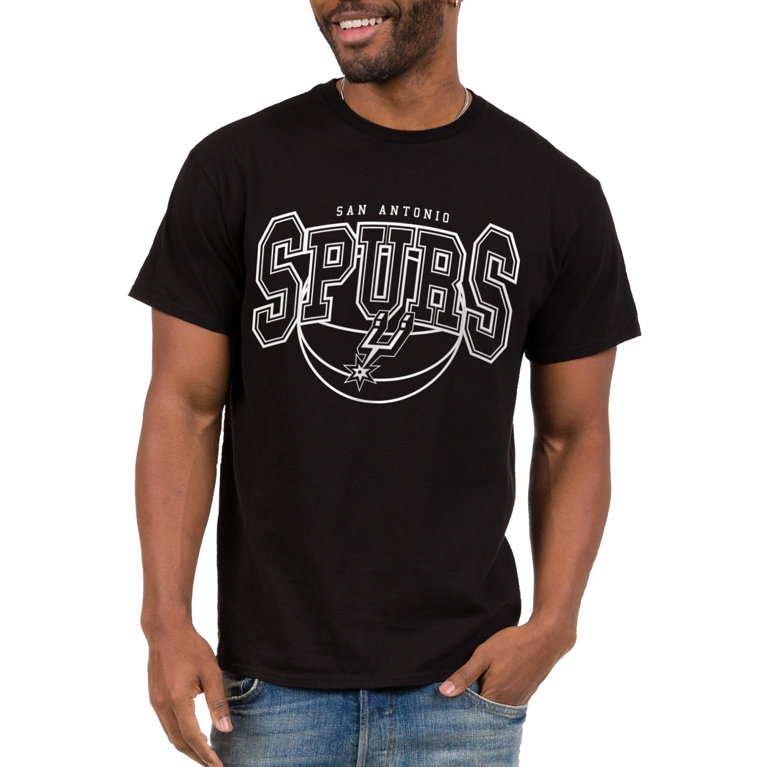 Junk Food NBA - Monochromatic Arch - Officially Licensed Adult Short Sleeve Fan Tee for Men and Women