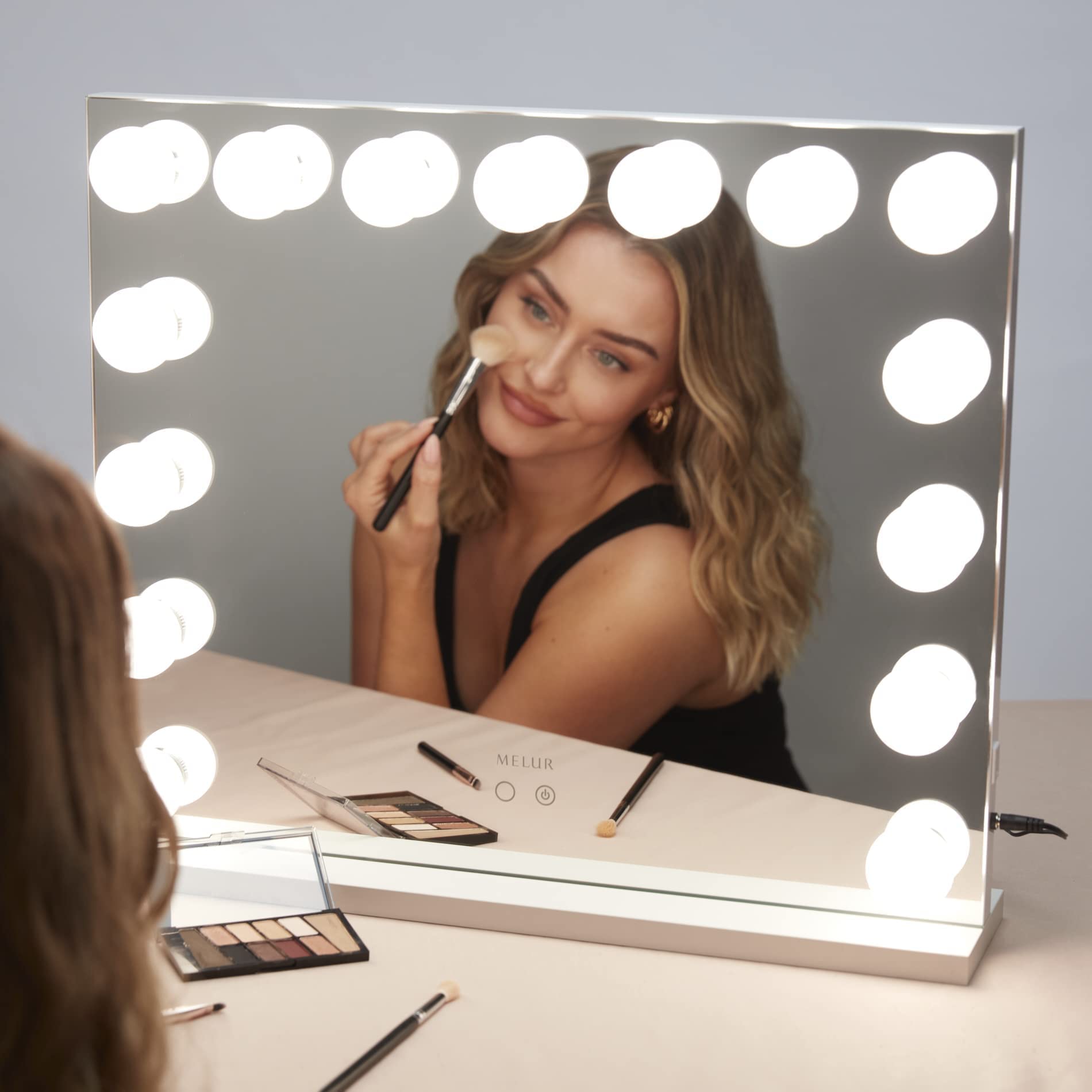 Buy Melur Hollywood Light Up Vanity Makeup Mirror with Large LED Lights