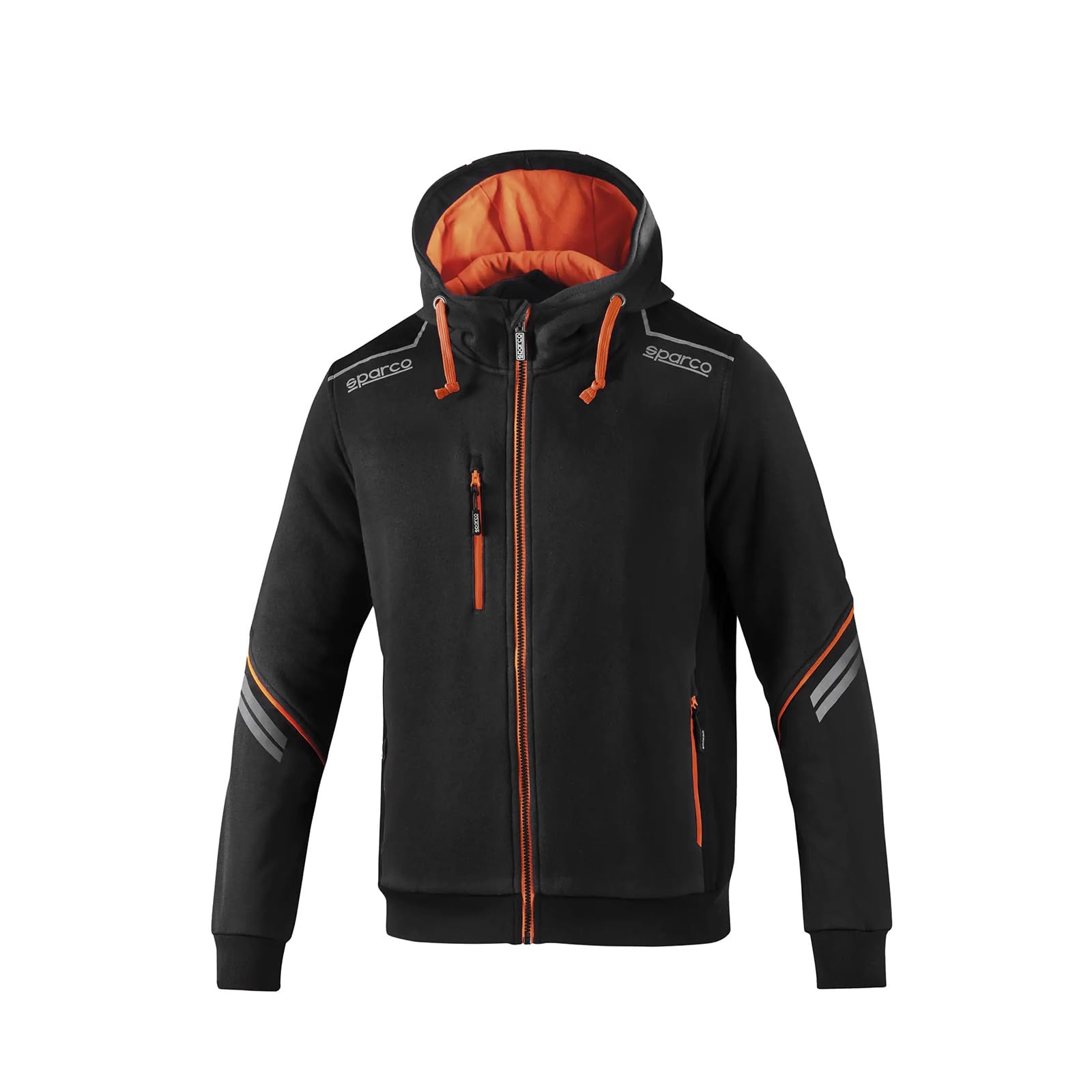 SPARCO Tech Hooded Full Zip Work Utility T-Shirt Mixte (lot de 1)