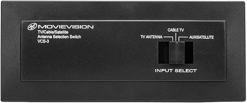 Caja de interruptor de antena de 3 posiciones con 3 entradas y 1 salida para TVAUX-SATCable