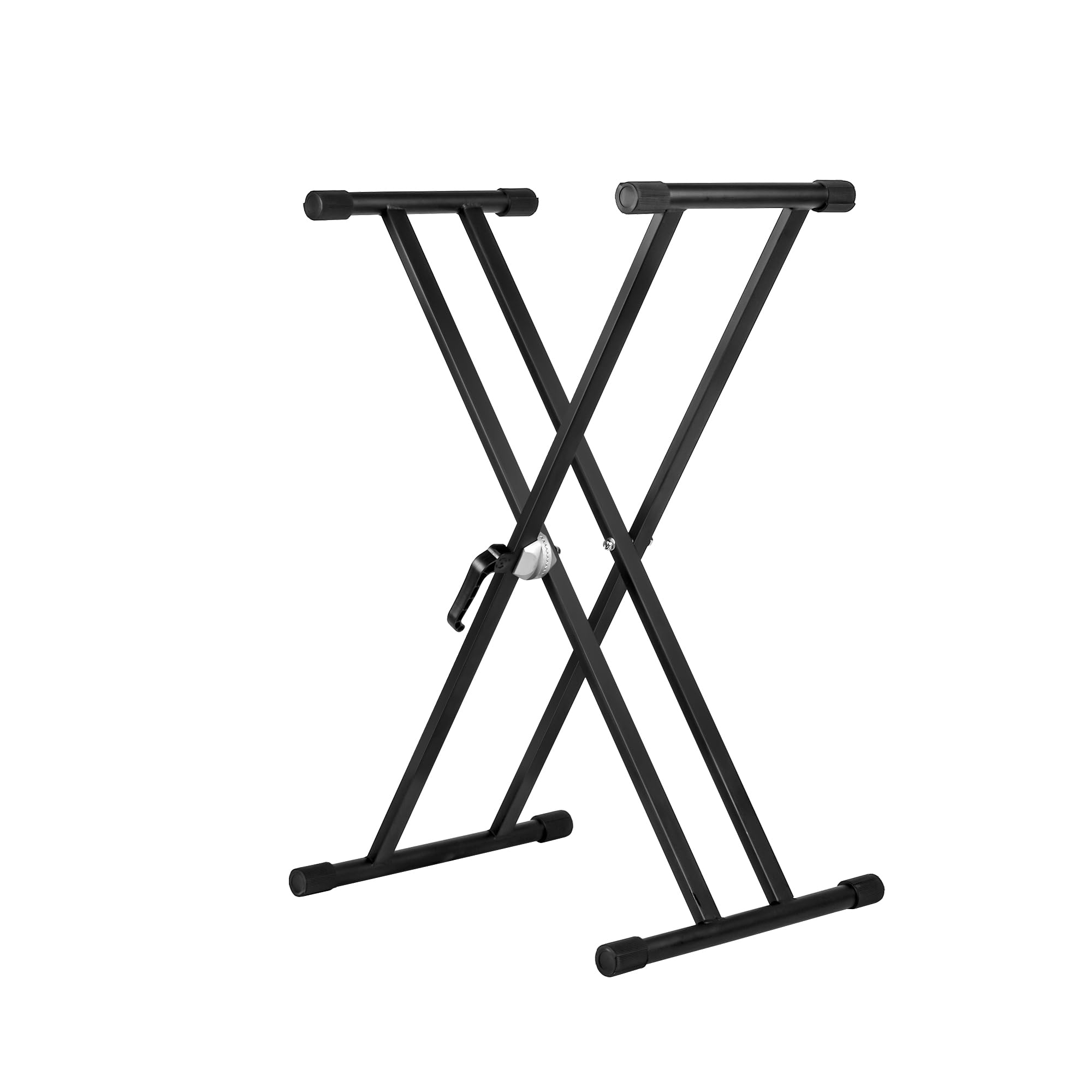 Artesia Music Piano Keyboard Stand with Deluxe Double-Braced X-Style for Extra Stability - Adjustable Height Fits Any 25-88 Electronic Pianos or MIDI Keyboards, Quick Release Easy Setup