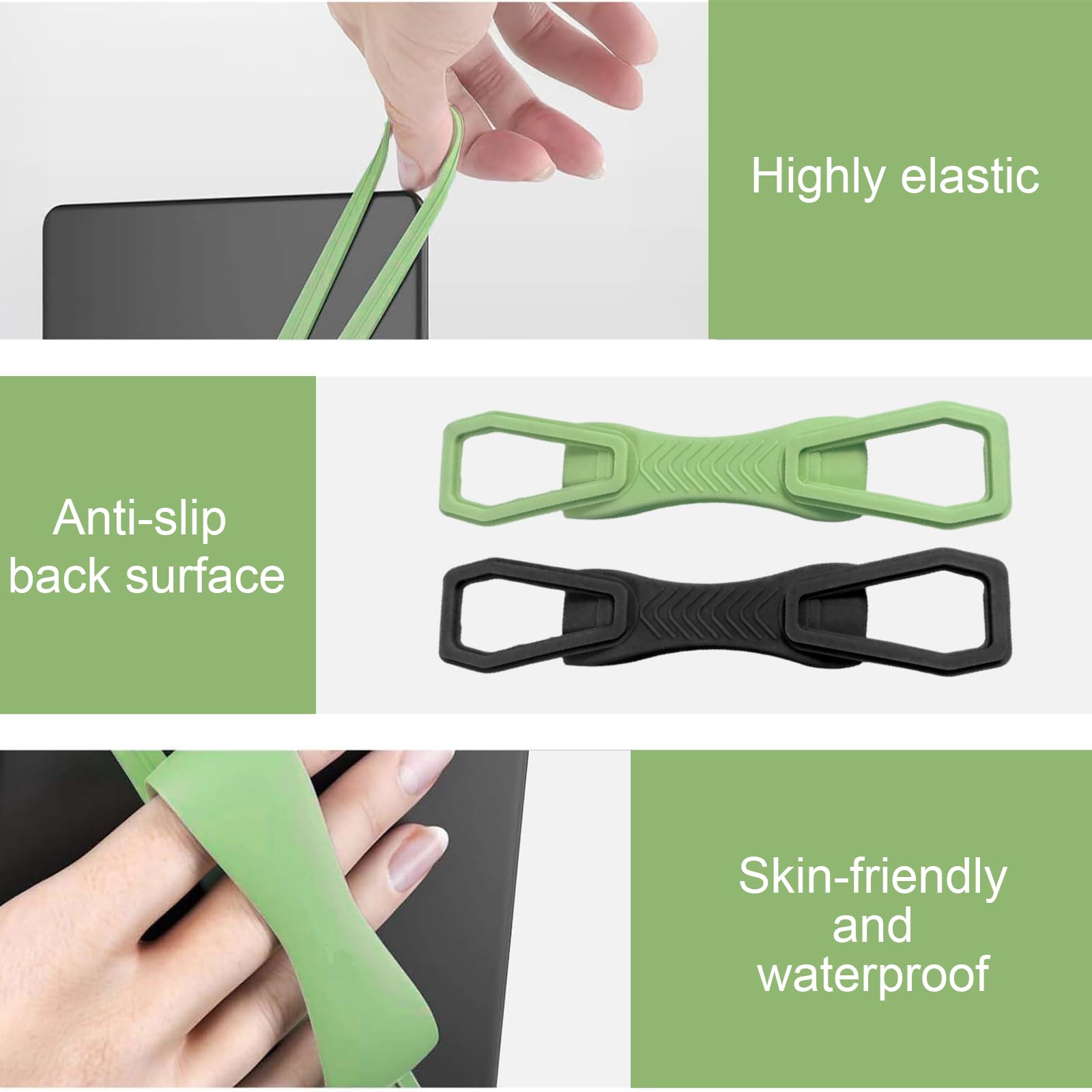 Cinturino Porta Tablet per 6-11 Pollici, Compatibile iPad Kindle Samsung Lenovo, Elastico Leggero