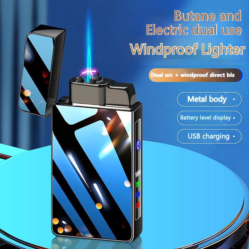 Encendedor Eléctrico 2 en 1 con Antorcha Dual Recargable miniatura 2