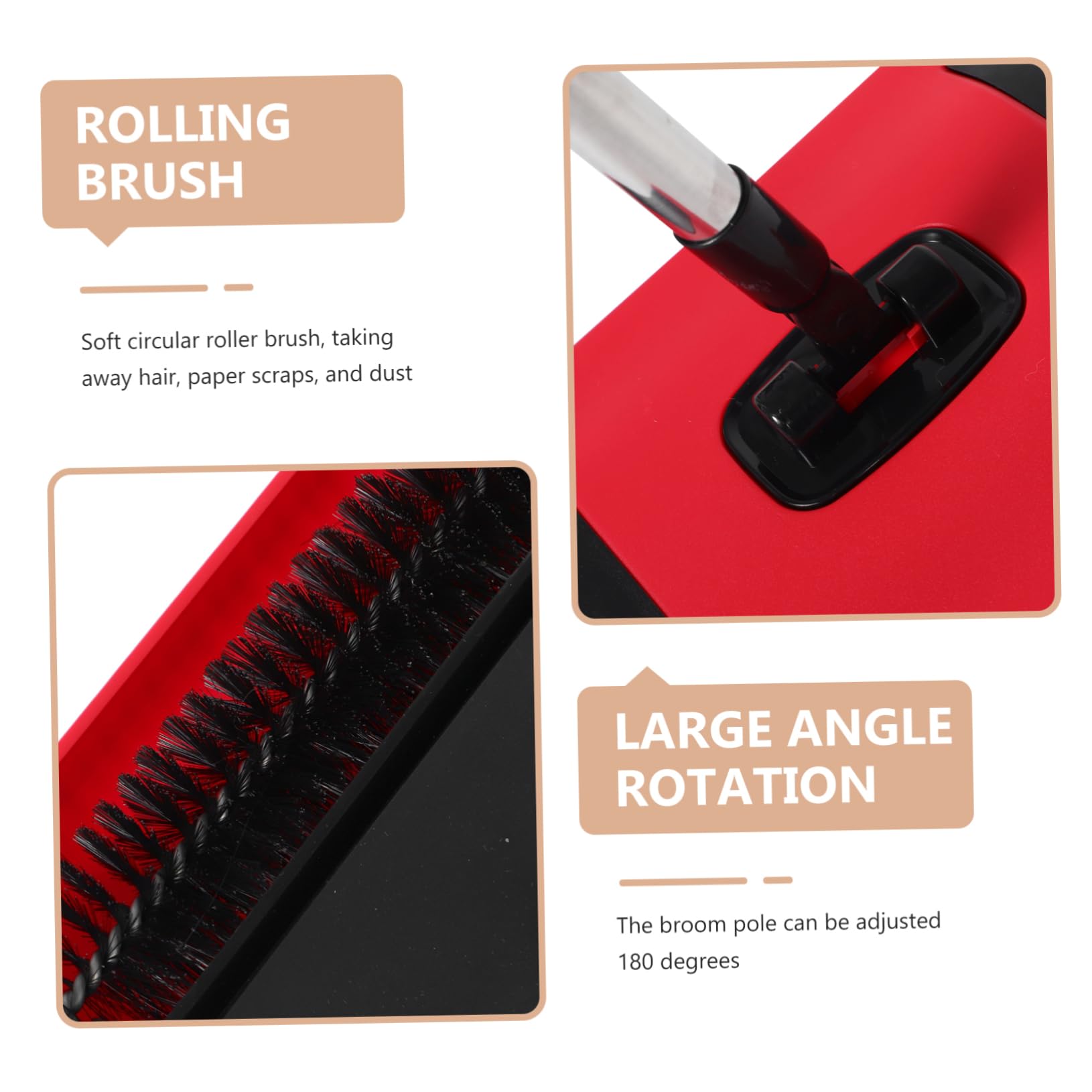 IMIKEYA Balayeuse Manuelle pour Tapis et Sols, Nettoyage sans Électricité, Design Poussé Pratique, Maison, 1 Set