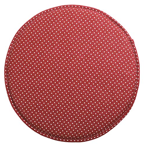 levoberg funda de taburete redondo en algodón fondo antideslizante cojín taburete de Bar 33 cm, algodón, ＃6, 33cm Cover