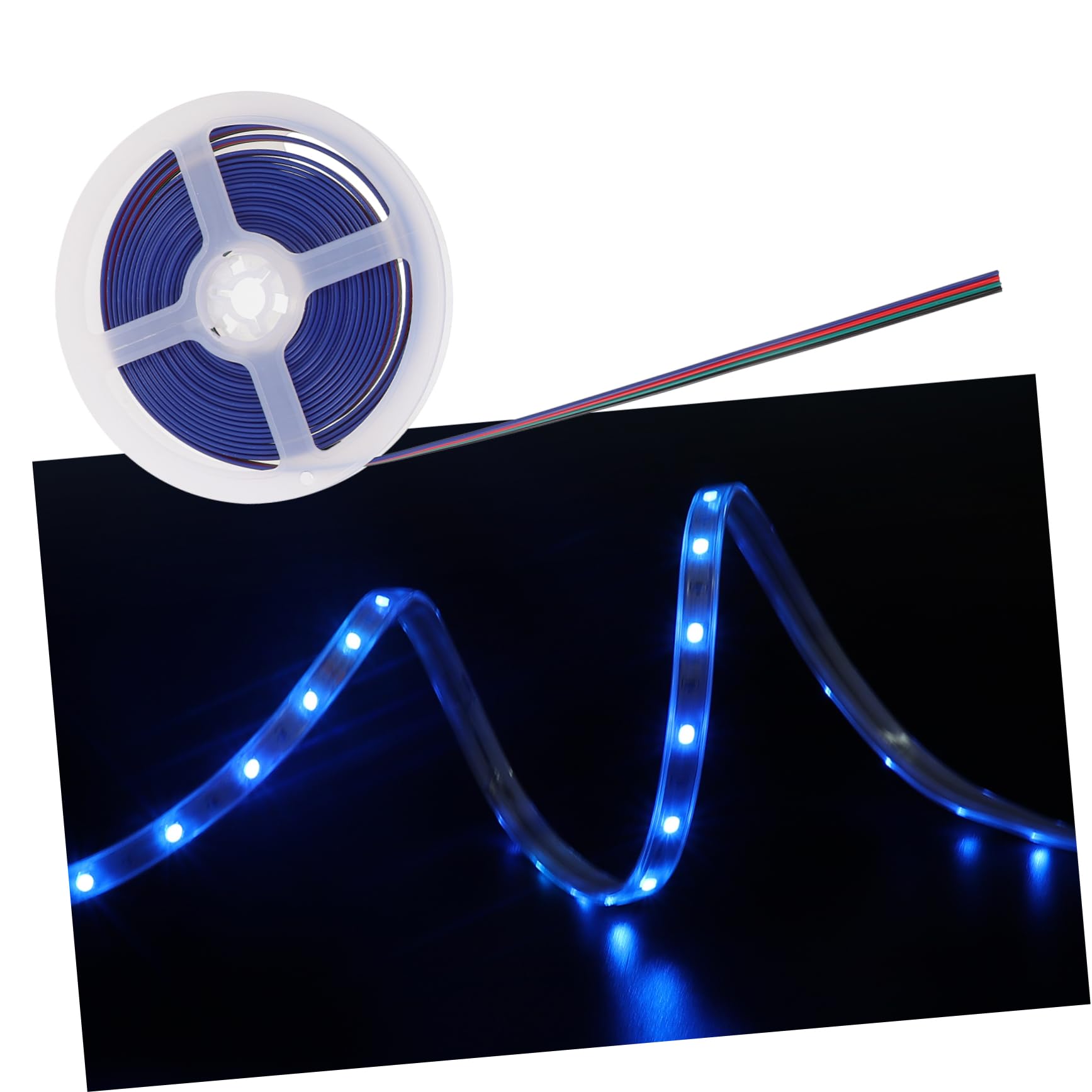 Amosfun 30stücke Pin Rgb Led Lichtleistenverbinder Mit Kabel Praktischer Lötfreier Für Led-streifen Für Kreative Beleuchtungsprojekte