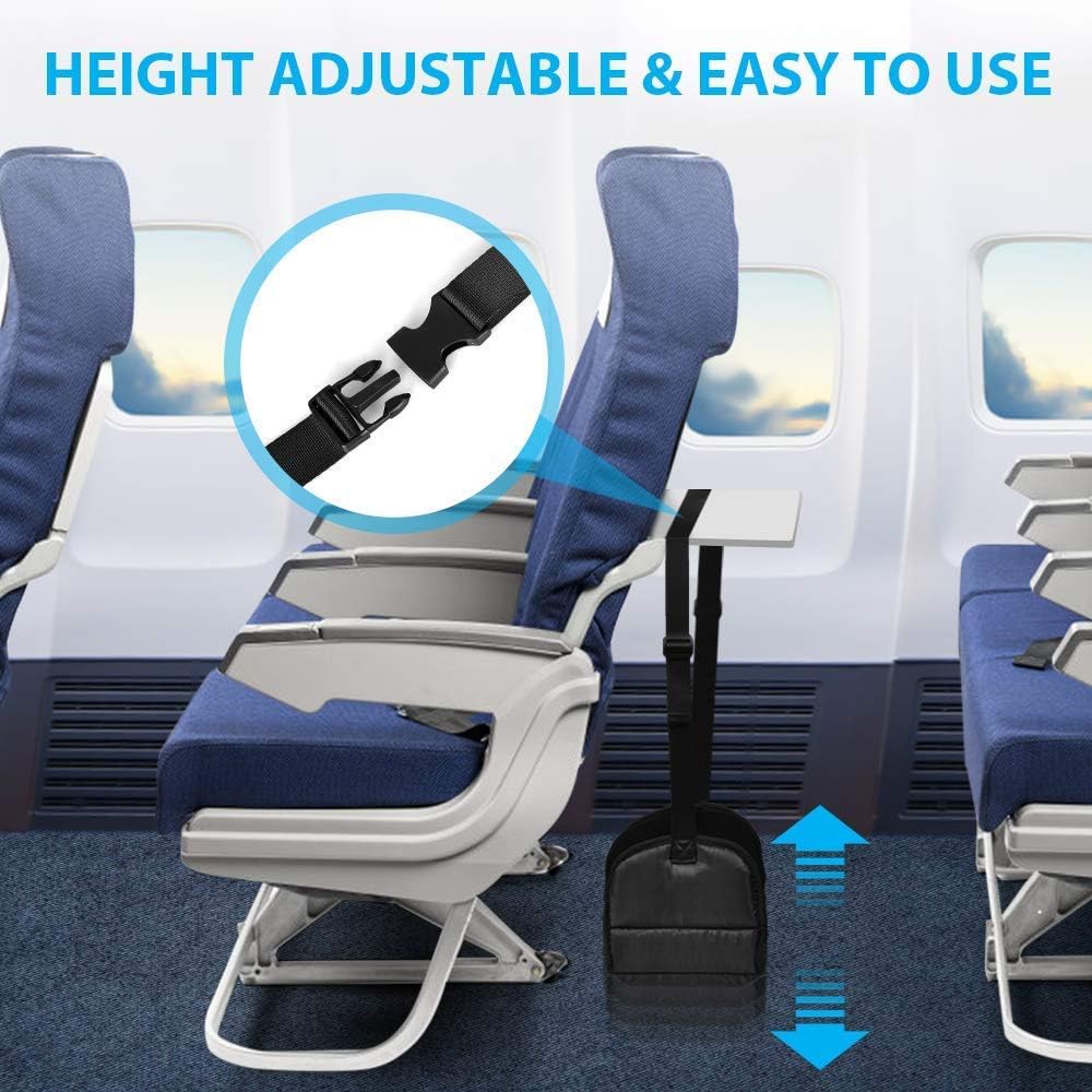 Feet Hammock Under Desk, Home Office Work,Travel Foot Rest, Foot Hammock Airplane Travel Accessories, Airplane Footrest, Office Foot Hammock Under Desk, Adjustable Desk Foot Rest for Work at Home : Office Products