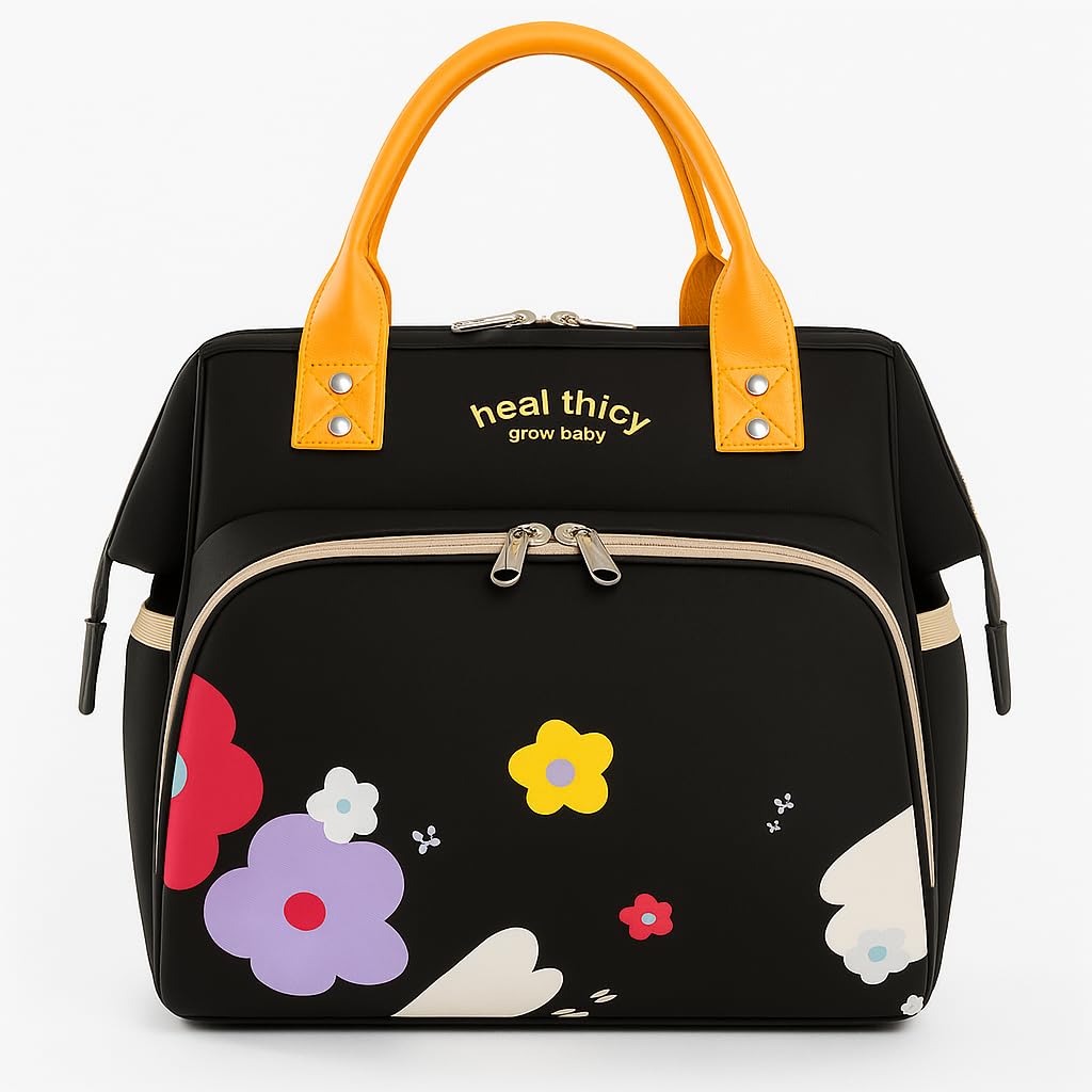 Baby Diaper Bag for Mother for Travelling | Diaper Bags for Mom for Travel | Baby Bag for Mother Travel | Mommy Bag | Maternity Bags | Hospital Bags for Delivery Women | maternity bags - Black Bag
