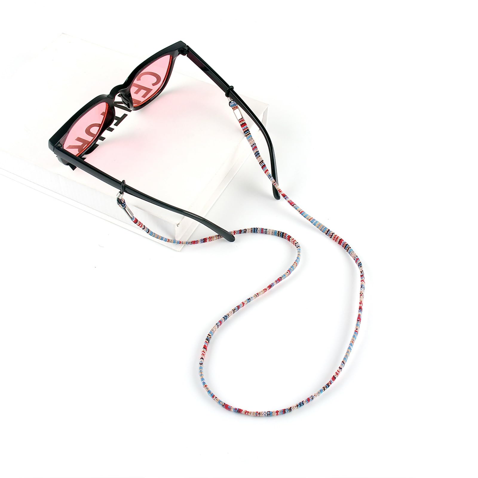 2 Pezzi Cordino per Occhiali,Catenella Ochiali Donna,Cordino Occhiali da Sole Regolabile, Laccetti per Occhiali per Uomo Donna per Sport