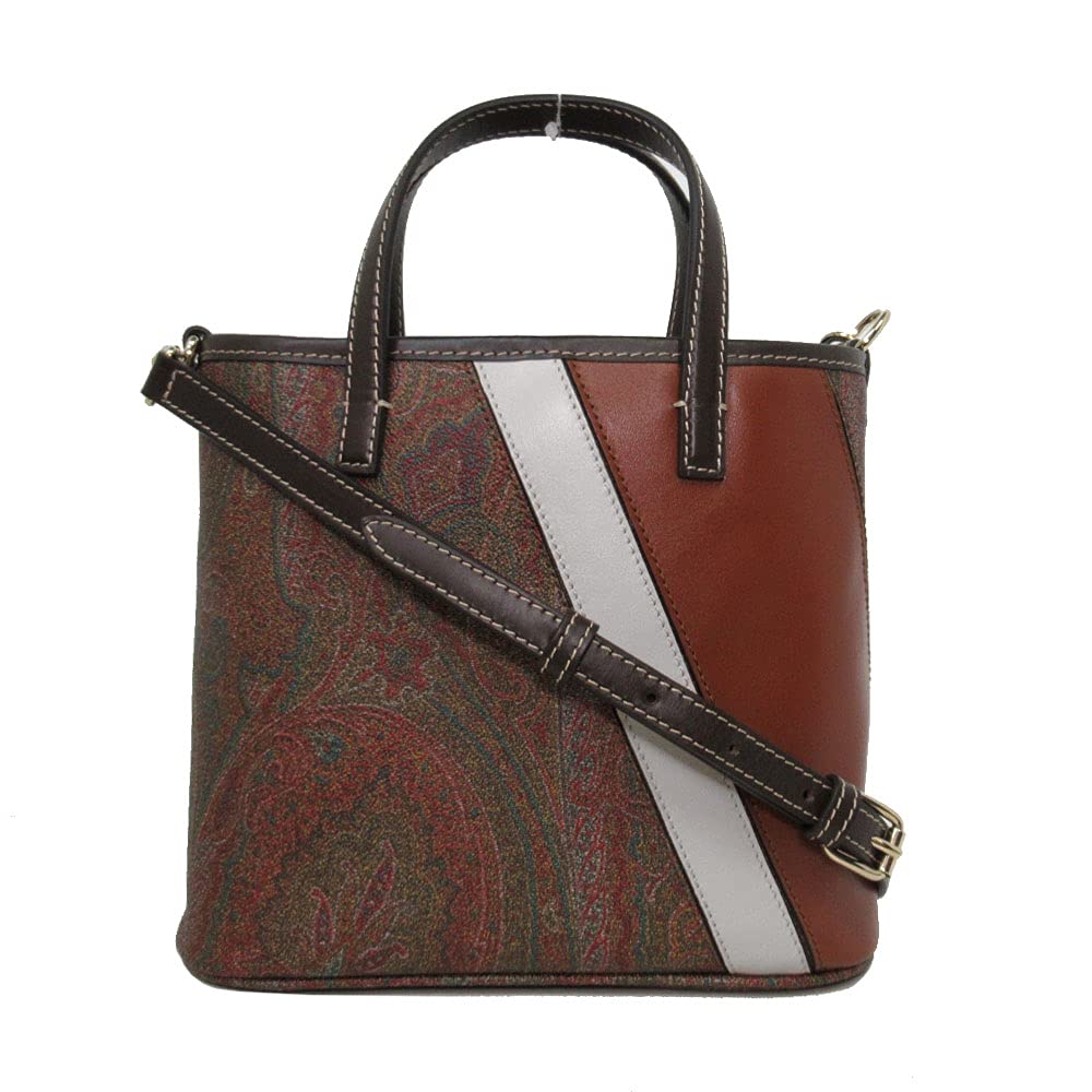 ETRO [エトロ] バッグ レディース 1I340 8230 100 バケット バケツ 2WAY 斜めがけ ペイズリー レジメンタル [並行輸入品]