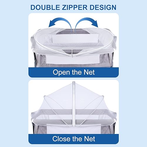 Miniatura 7 de Mosquitera para cuna de bebés para mantener a los insectos, insectos, gatos fuera, cuna para niños pequeños, cama de noche, red de seguridad con