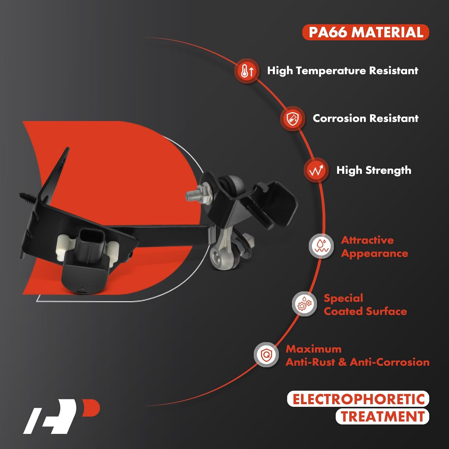 A-Premium Ride Height Level Sensor Compatible with Subaru Forester 2002-2009, Rear Driver or Passenger Side