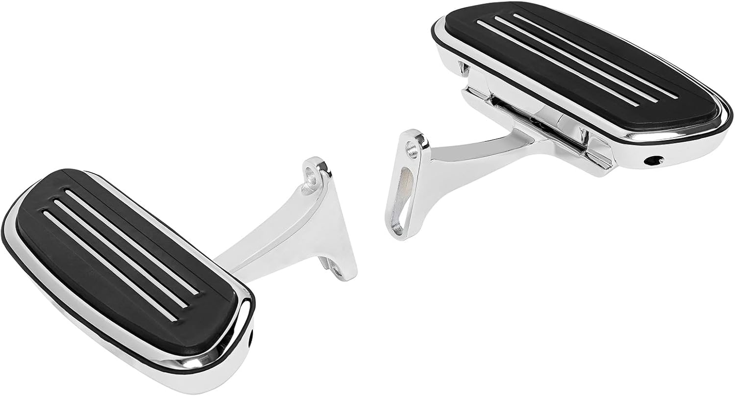 Green-L Passenger Footboard with Bracket Rear Floorboard with Bracket Fit for Harley Touring Road King Street Glide Electra Glide 1993-2025