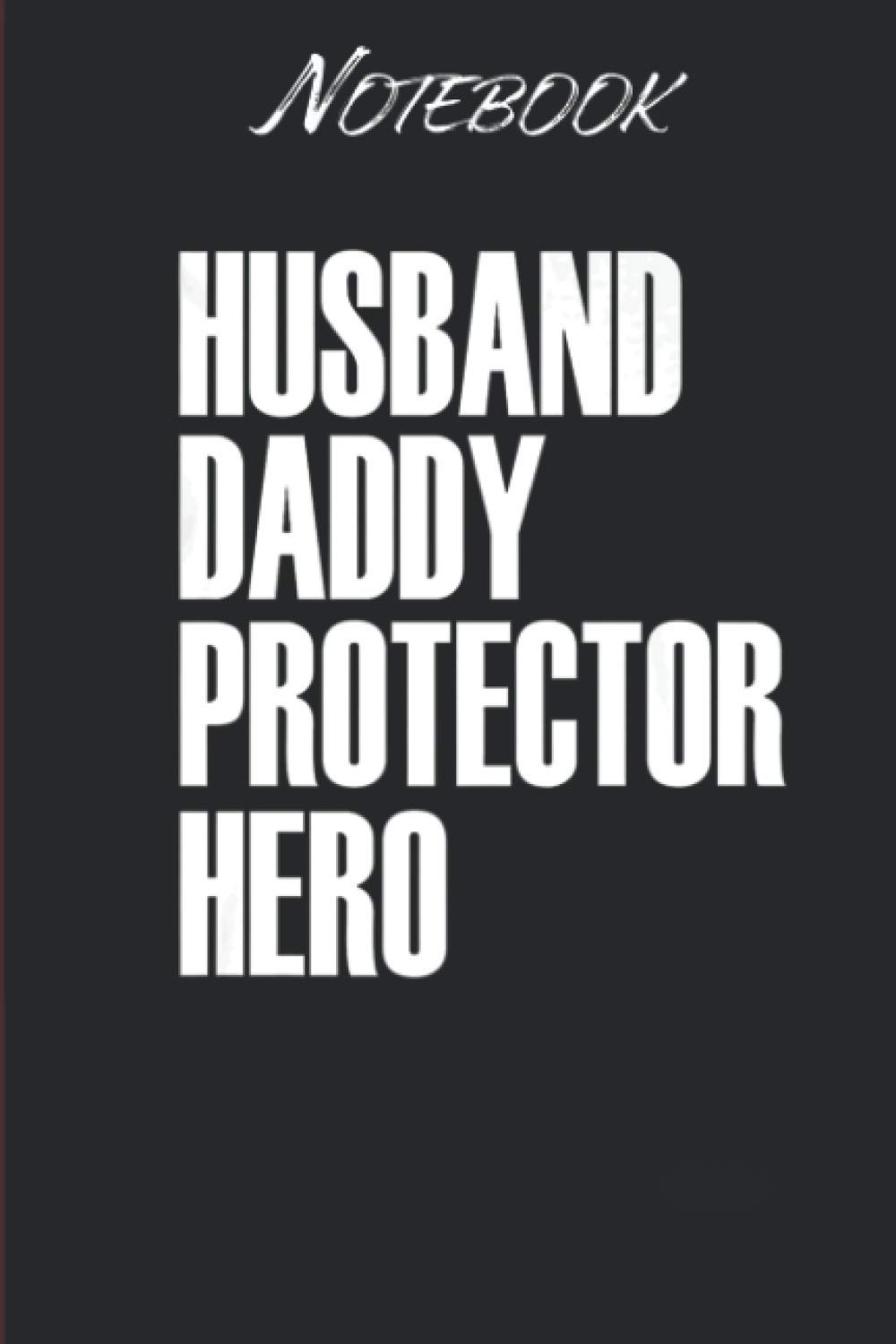 Husband Daddy: Notebook Gift - 114 Pages - 6x9 Inches: Black Soft Cover