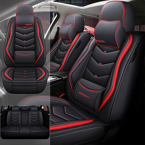 Funda de asiento de coche para Nissan Leaf 2011-2023, piel sintética impermeable y a prueba de polvo, compatible con bolsas de aire, protectores de