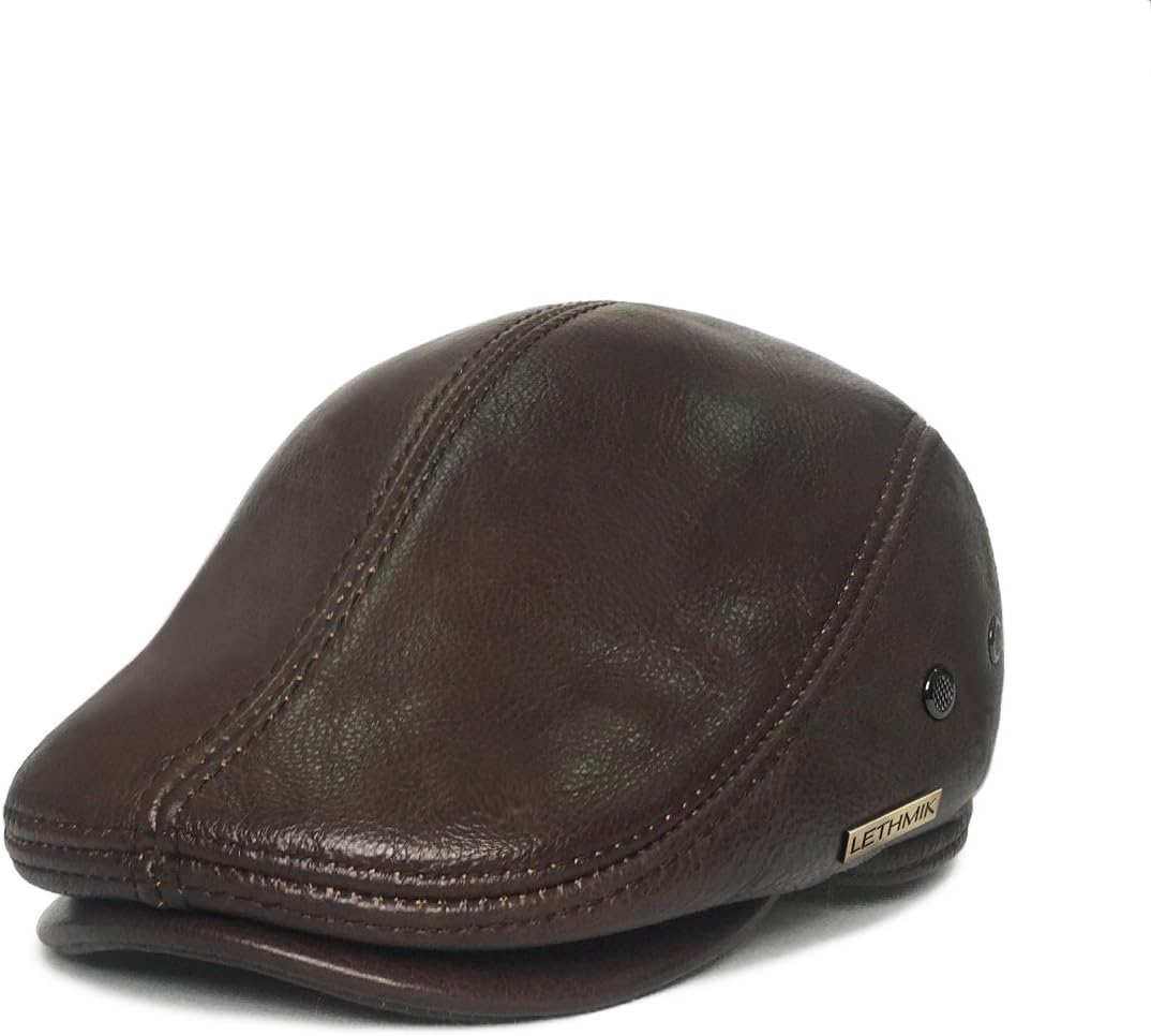 LETHMIK Men's Flat 7 1/4-7 3/8 Coffee