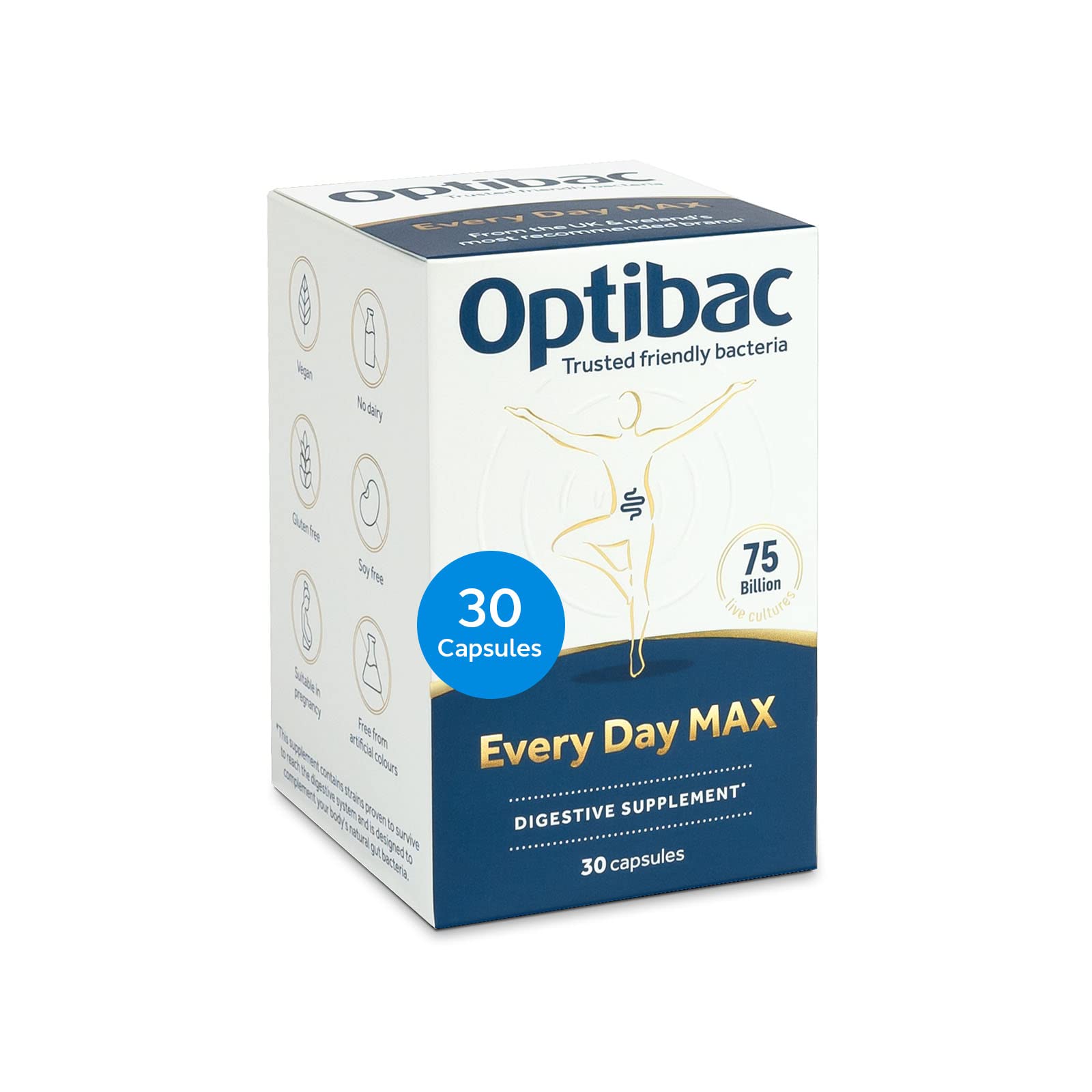 Buy Optibac Probiotics Every Day MAX Advanced Maximum Strength Vegan