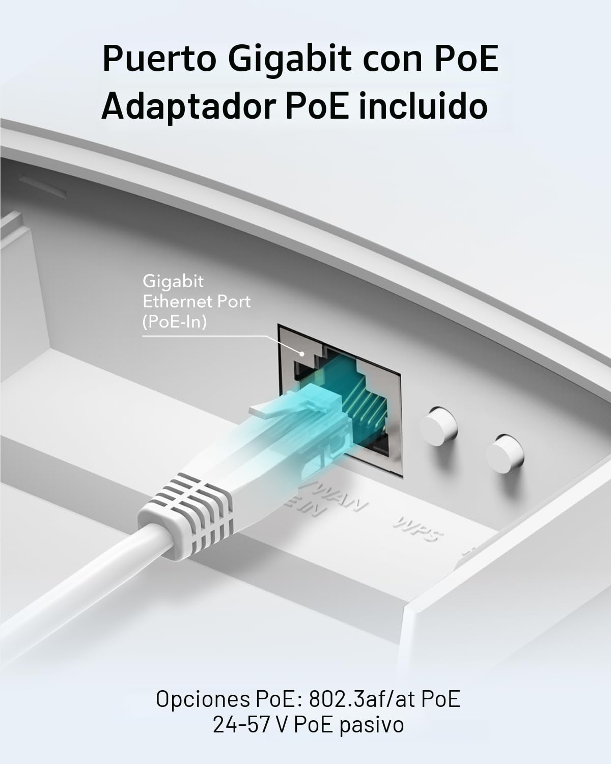 Cudy Punto De Acceso Inalámbrico Gigabit AC1200 para Exteriores, Extensor WiFi, IP65, Gigabit RJ45, Beamforming, MU-MIMO, Adaptador PoE Incluido, AP1300 Outdoor
