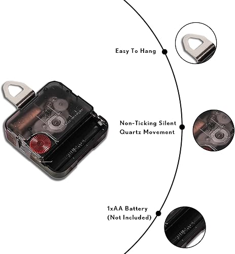 Miniatura 5 de Reloj redondo de madera para decoración de pared, estilo chinoiserie, porcelana azul y blanca, reloj de pared floral de granja de 12 pulgadas, reloj