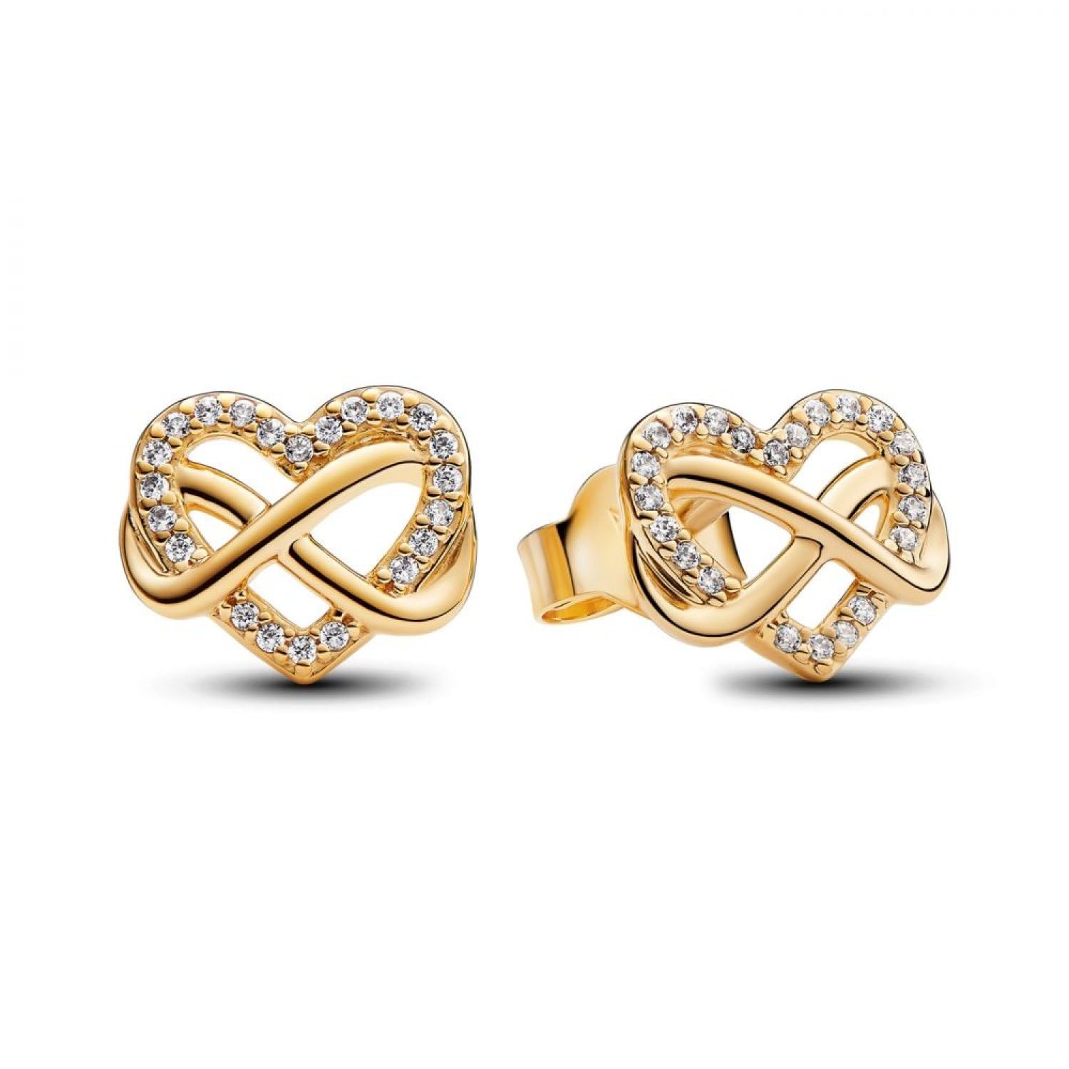 Pandora Funkelnde Unendlichkeits-Herz Ohrstecker 262667C01 Earrings