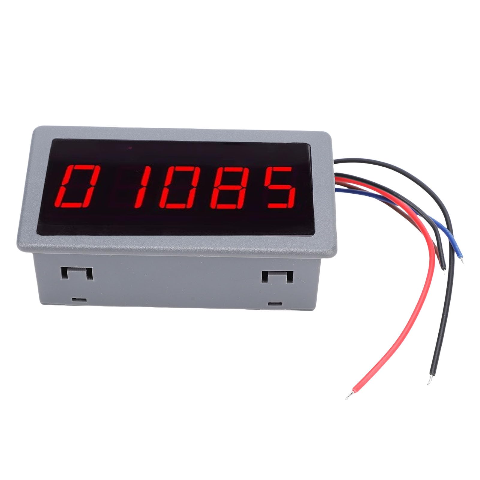 Dpofirs LED-Digital-Drehzahlmesser mit Hall-Sensor für 5-Bit-LED-Drehzahlmesser, Anti-Interferenz, Frequenzteilungsfilterung, NPN-Sensor für Verschiedene Anwendungen