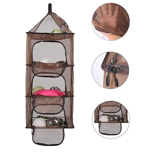 ISSHOUDOU ハンギングドライネット 四角型 ブラック