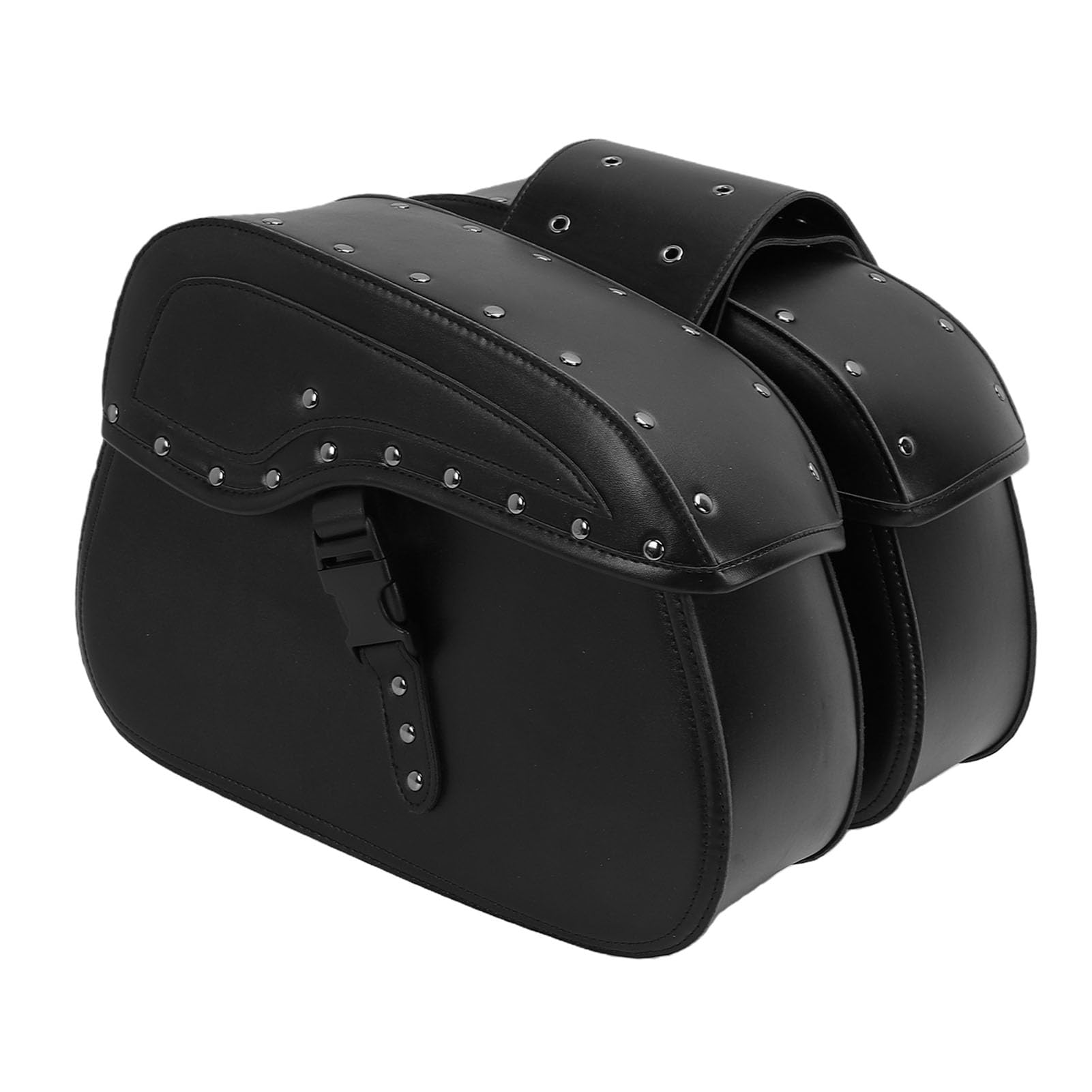 Generic Sakwy Motocyklowe, 30L Torby Boczne ze Skóry PU o Dużej Pojemności, Uniwersalne Torby Boczne z twardą skorupą do Rzucania na Shadow 750 C2 2012