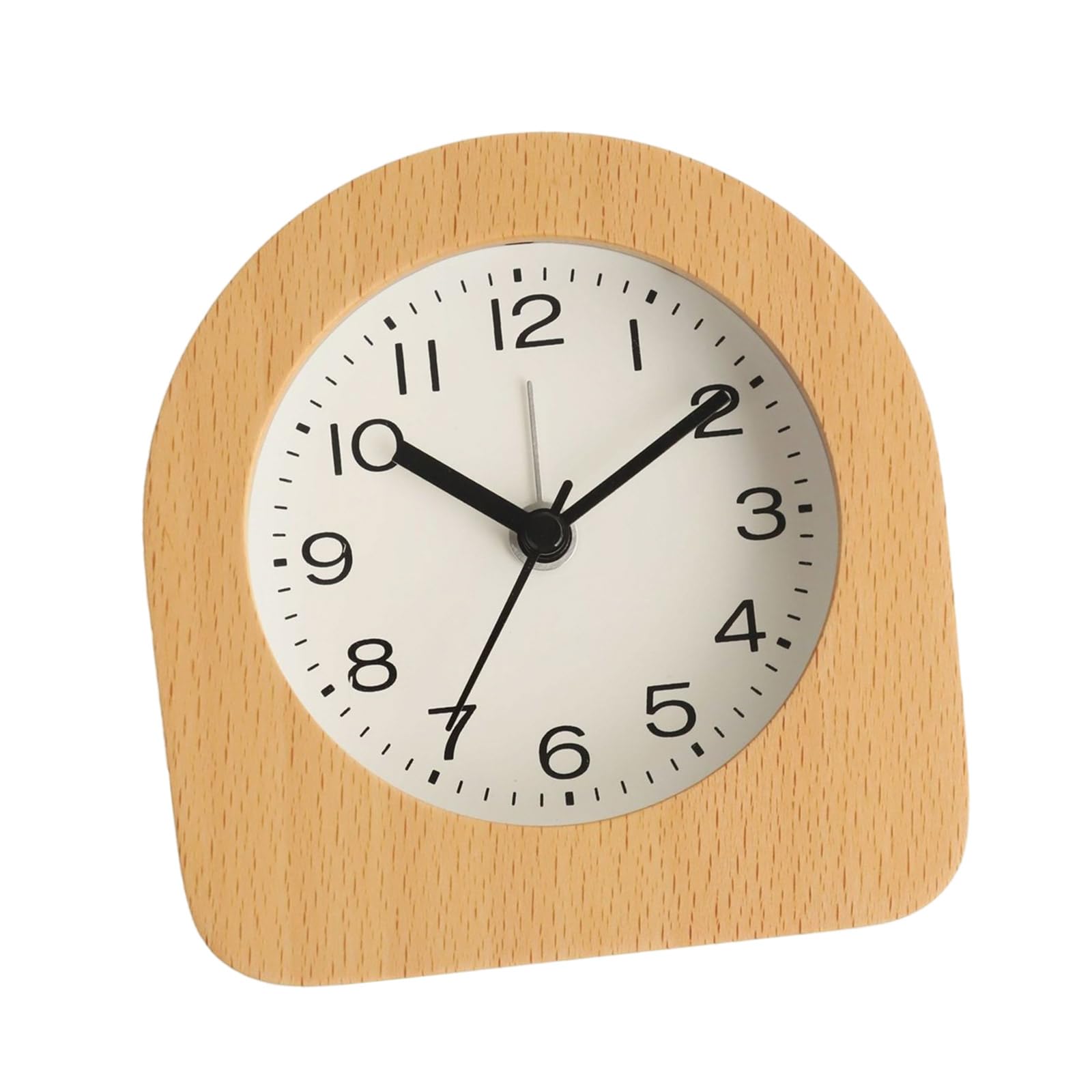 HDOYTXXM Easy to Use Quiet Movement Wood Analog Alarm Clock for Kids Bedsides Including Soft Glowing with Snoozes Function Gift Bedsides LED Clock