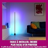 WiZ Lampadaire Gradient, Affichage multicolore RGBIC, Installation facile et design élégant, Connexion Wi-Fi, Contrôle par l'application ou par la voix, Compatible Google Home, Alexa et HomeKit - 7