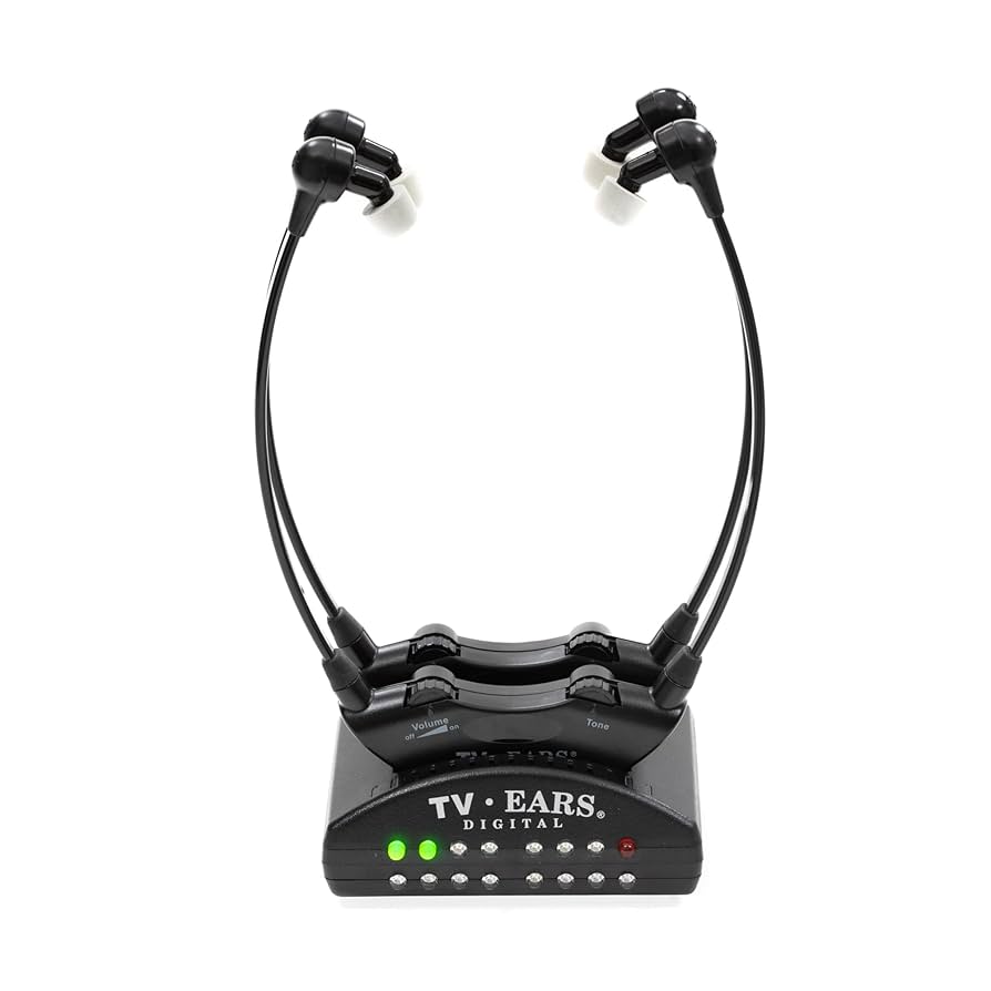 thumbnail image 2 of Daysnew Wireless Headphones For TV Watching With Charging Dock & RF 2 of 11