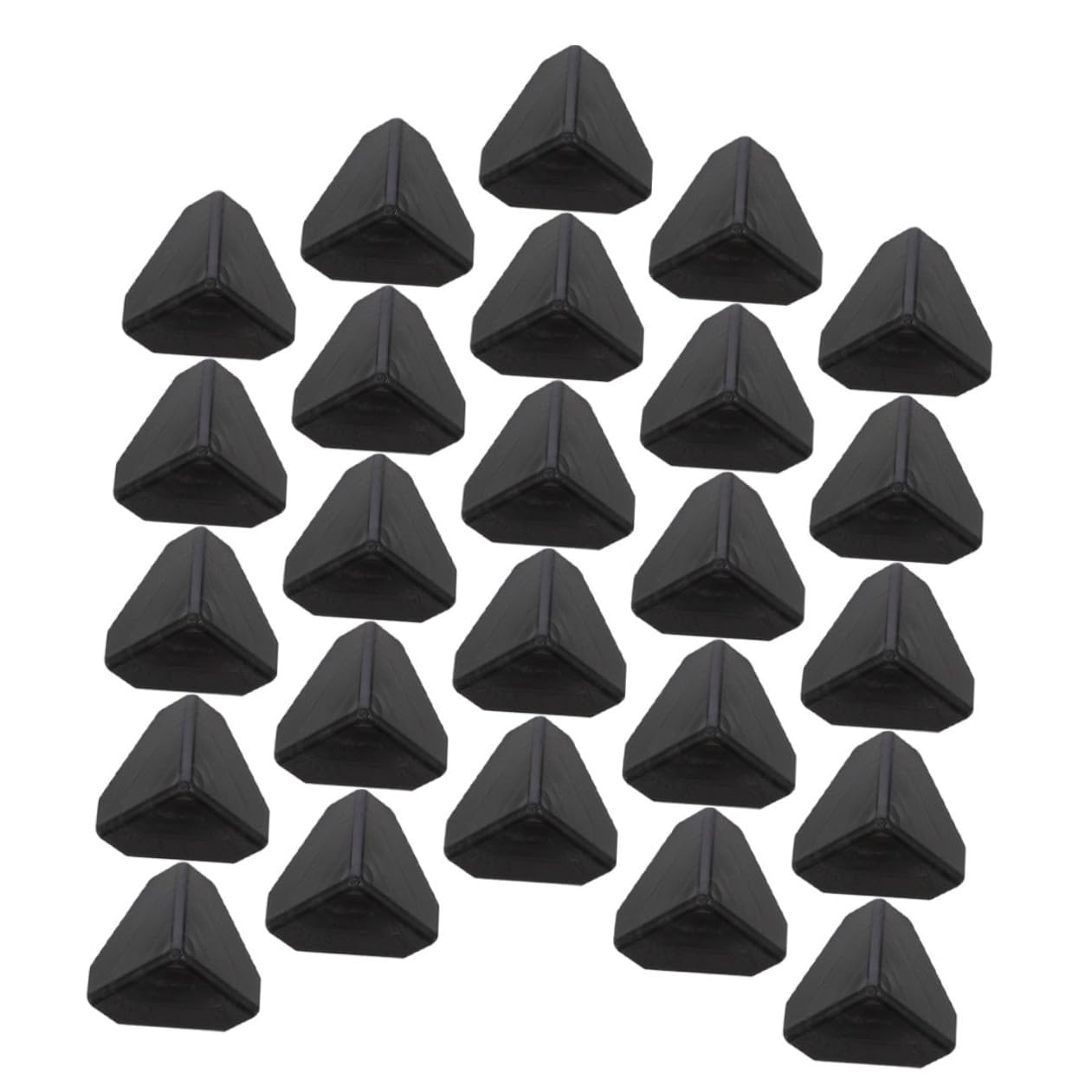 Protectores de Esquinas de Plástico Negro 100 Unidades, para Cajas