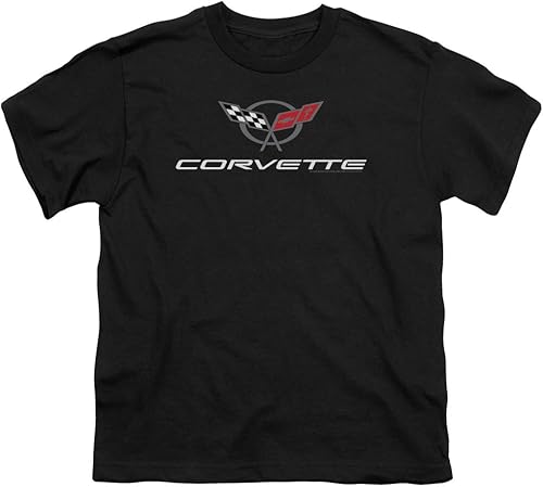 Chevrolet Corvette Modern Emblem - Camiseta unisex juvenil para niños y niñas