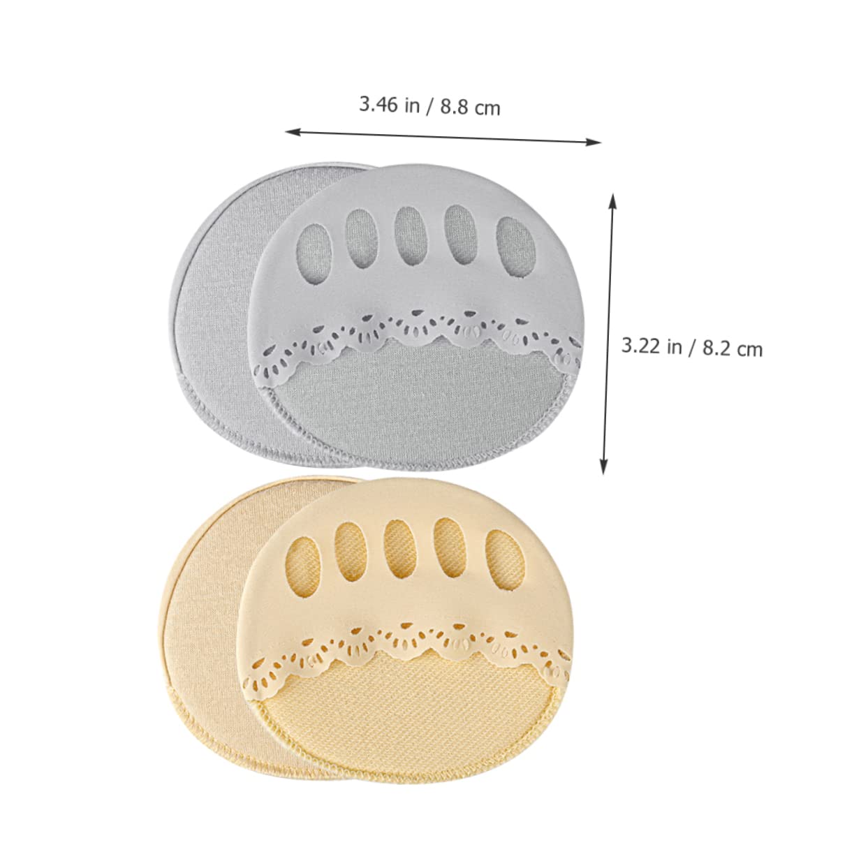 10 Paia Calzini Tabi Con Imbottitura For L'avampiede Imbottiture For Scarpe Larghe Mezzi Calzini Che