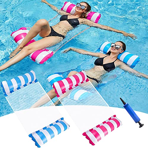 Wasserhängematte 2-tlg. 4-in-1 - Aufblasbare Pool-Liege Für Erwachsene & Kinder